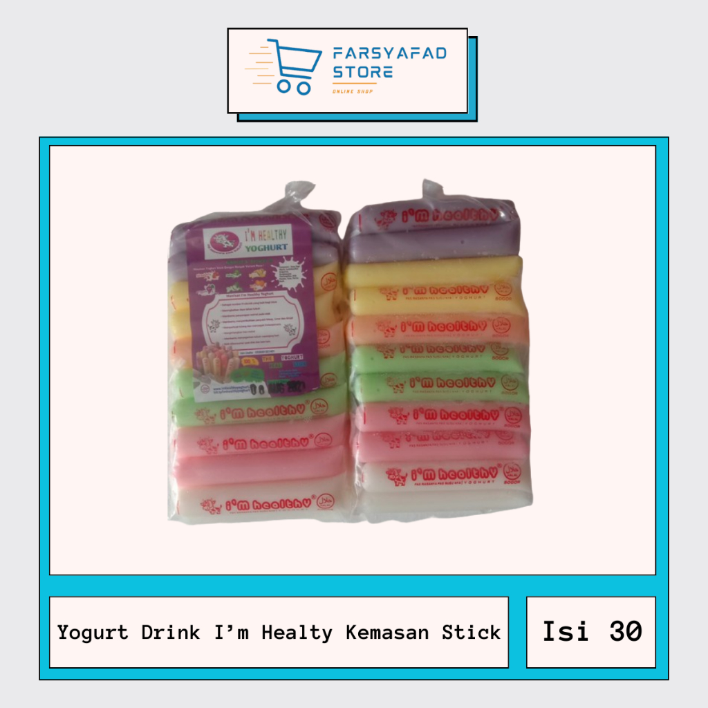 

Minuman Sehat Yogurt / Yogurt Drink I'm Healthy Kemasan Stick / Mini Warna Warni Isi 30 Pcs