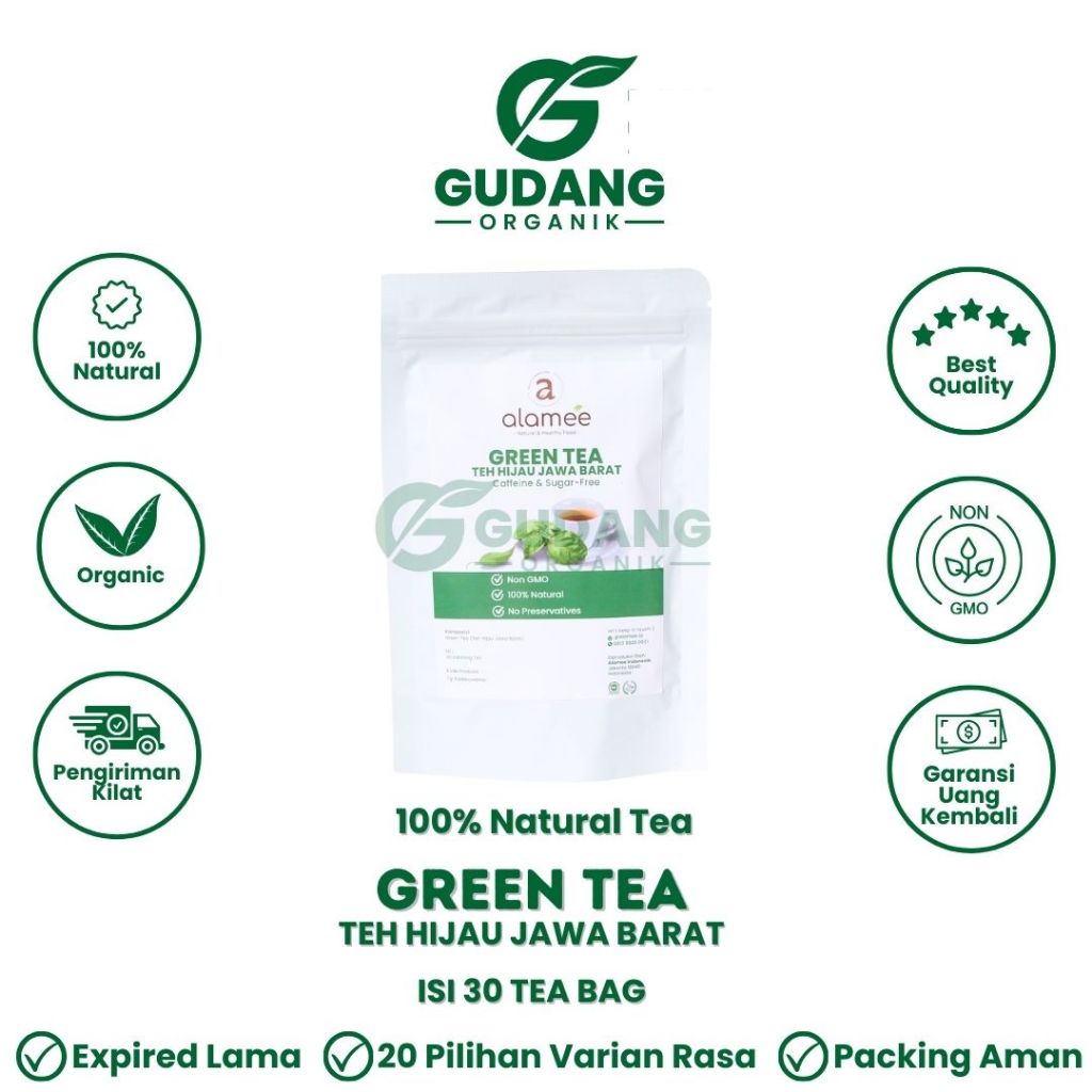 

Green Tea Teh Daun Celup Teh Hijau Jawa Barat Minuman Herbal Tea Siap Seduh Alami