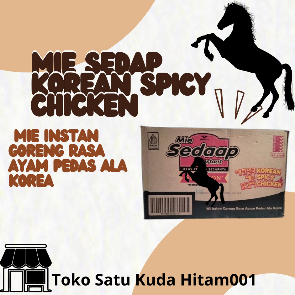 

Mie Sedap Korean Spicy Chicken [87g/40Pcs/Dus]