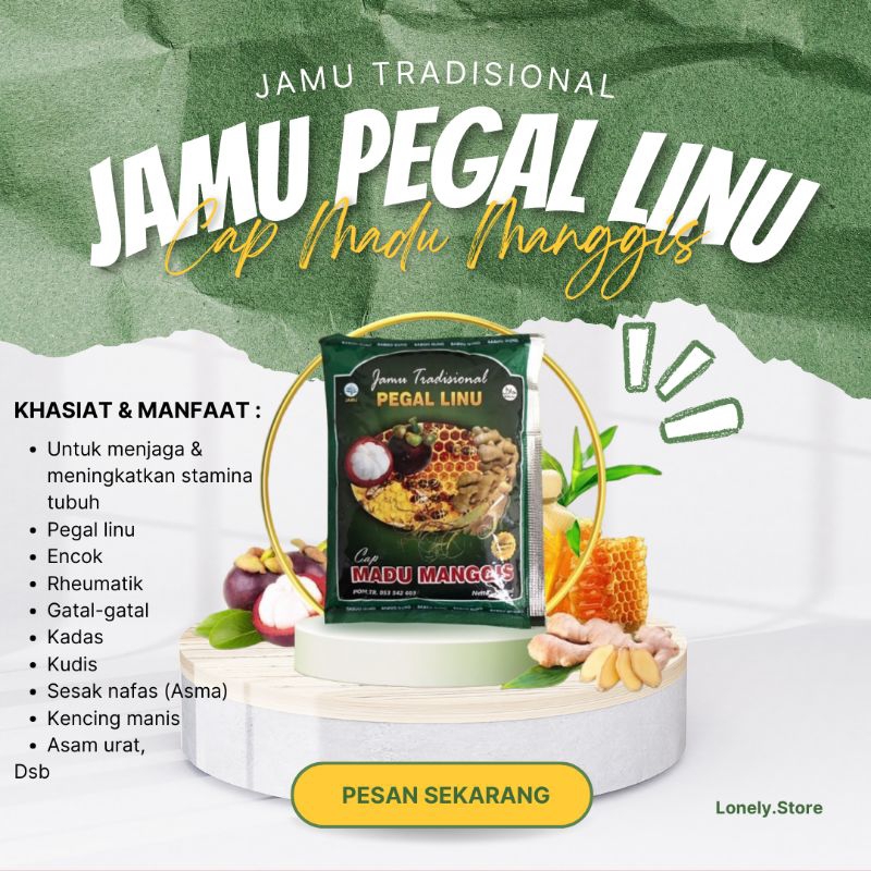 

Jamu Pegal Linu Cap Madu Manggis (1 LUSIN)