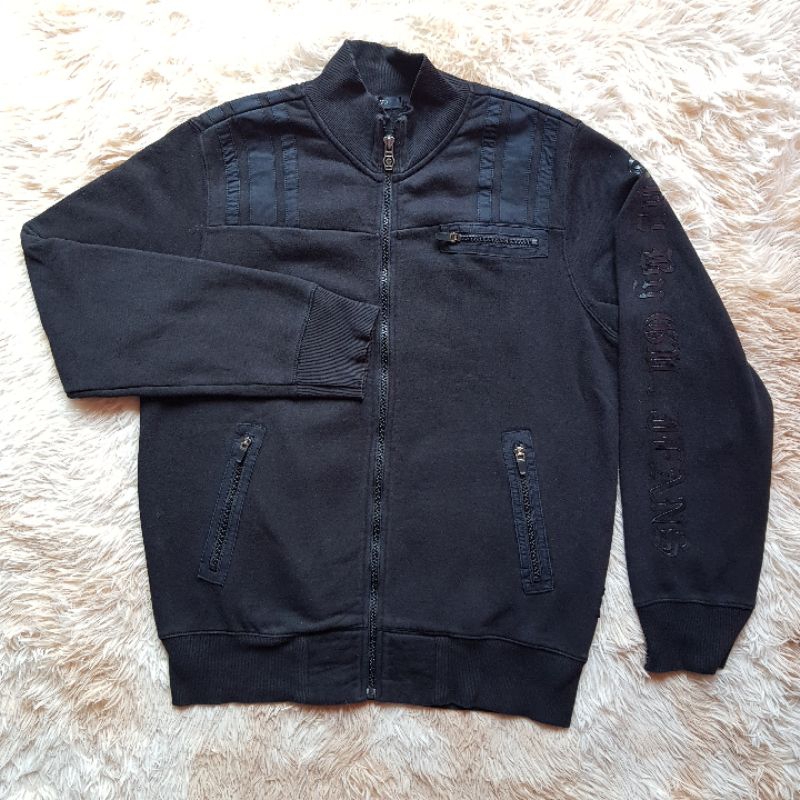 Jacket Vintage Second GV2 Black on Black Spellout Like Chrome Hearts