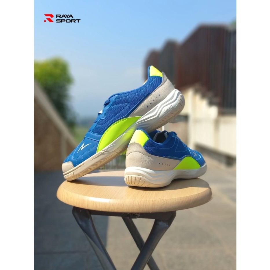 SPECS METASALA NATIV 4 GALAXY BLUE SAFETY YELLOW SEPATU FUTSAL DEWASA