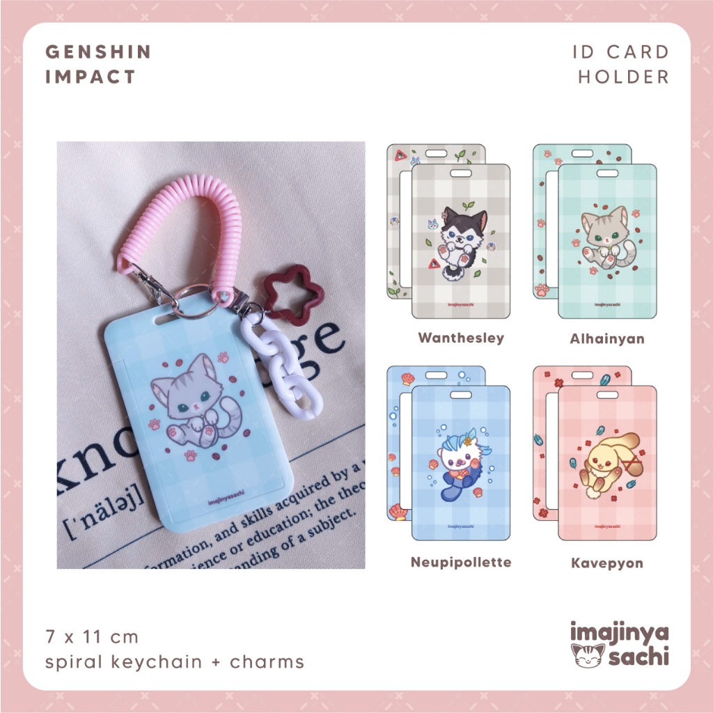 [ imajinyasachi ] Genshin Impact Card Holder