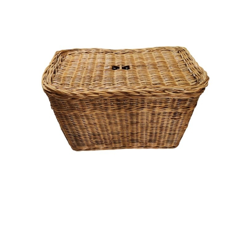 Keranjang Rotan Laundry Kotak Tutup