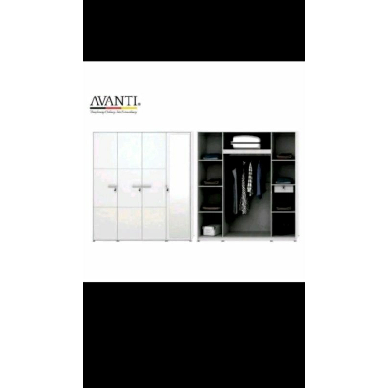 Lemari Gantung 4 Pintu Avanti Madrid LP 401 Activ
