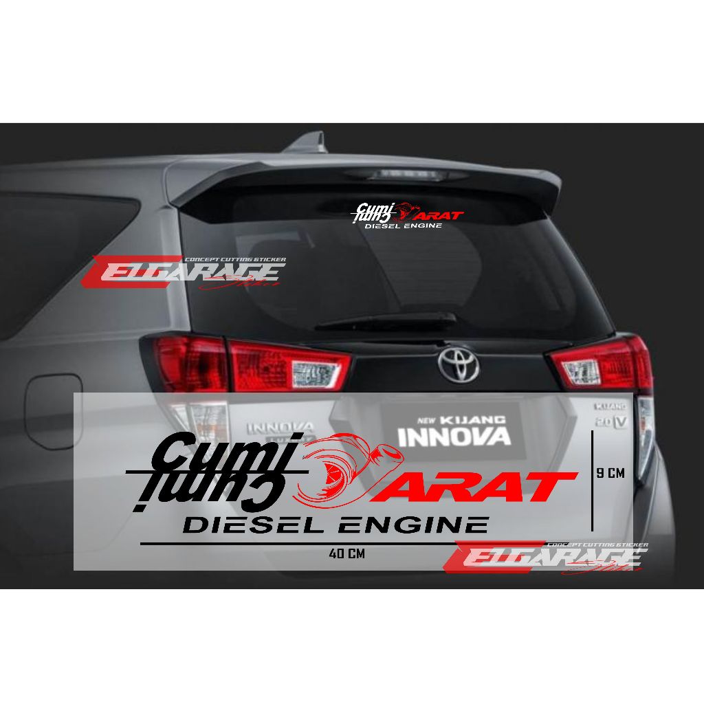 sticker sticker kaca cumi cumi darat sticker kaca mobil innova cumi cumi darat diesel