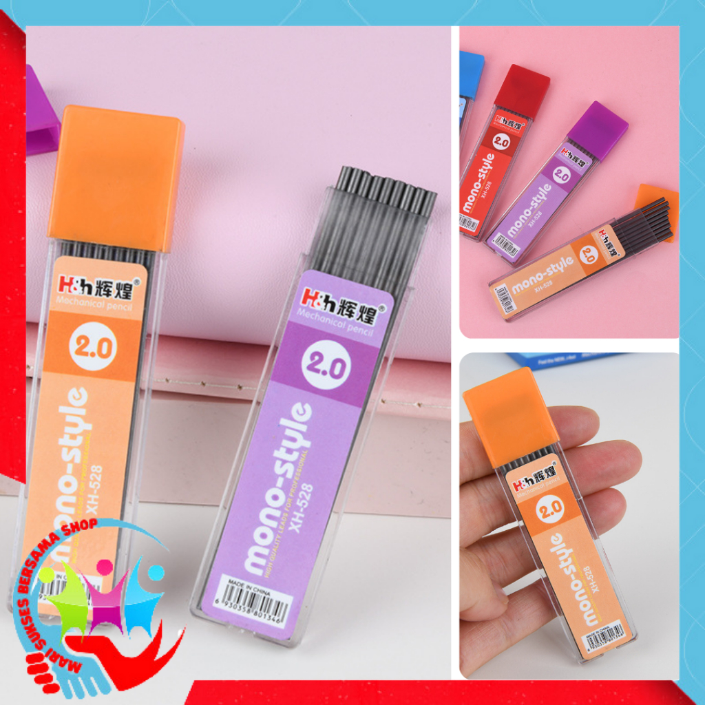 

MSBS Refill Pensil Mekanik Cetek PREMIUM QUALITY Ukuran 2.0 Isi Ulang Pensil Mekanik Isi 9 Pcs Alat Tulis Sekolah Dan Kantor Mechanical Aesthetic Korea