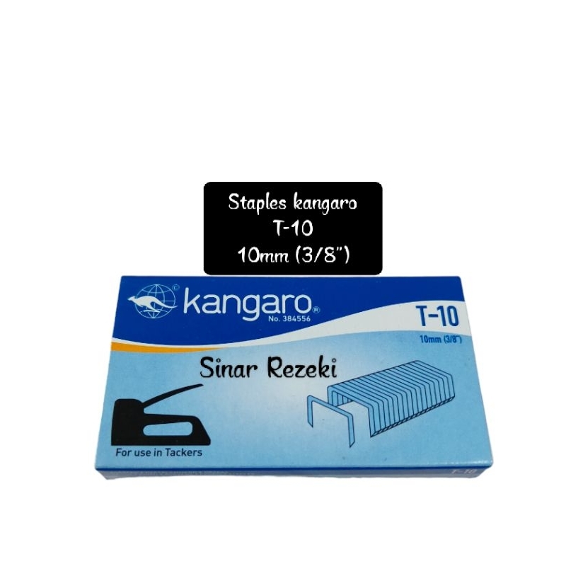 

1 kotak = 14 biji!!T-10/staples kangaro T10/isi gun tacker kangaro/isi stapler kangaro
