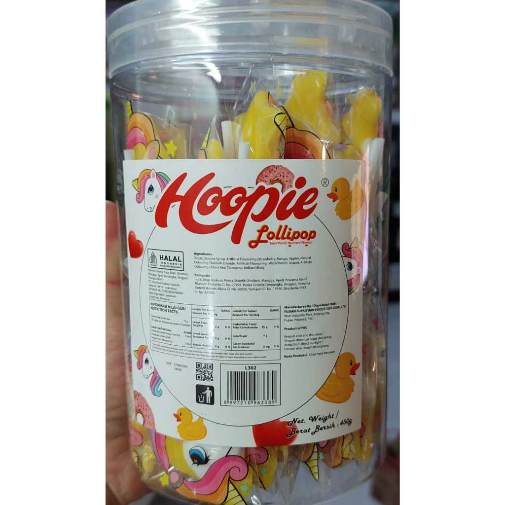 

Hoopie Permen Lolipop Toples isi 30