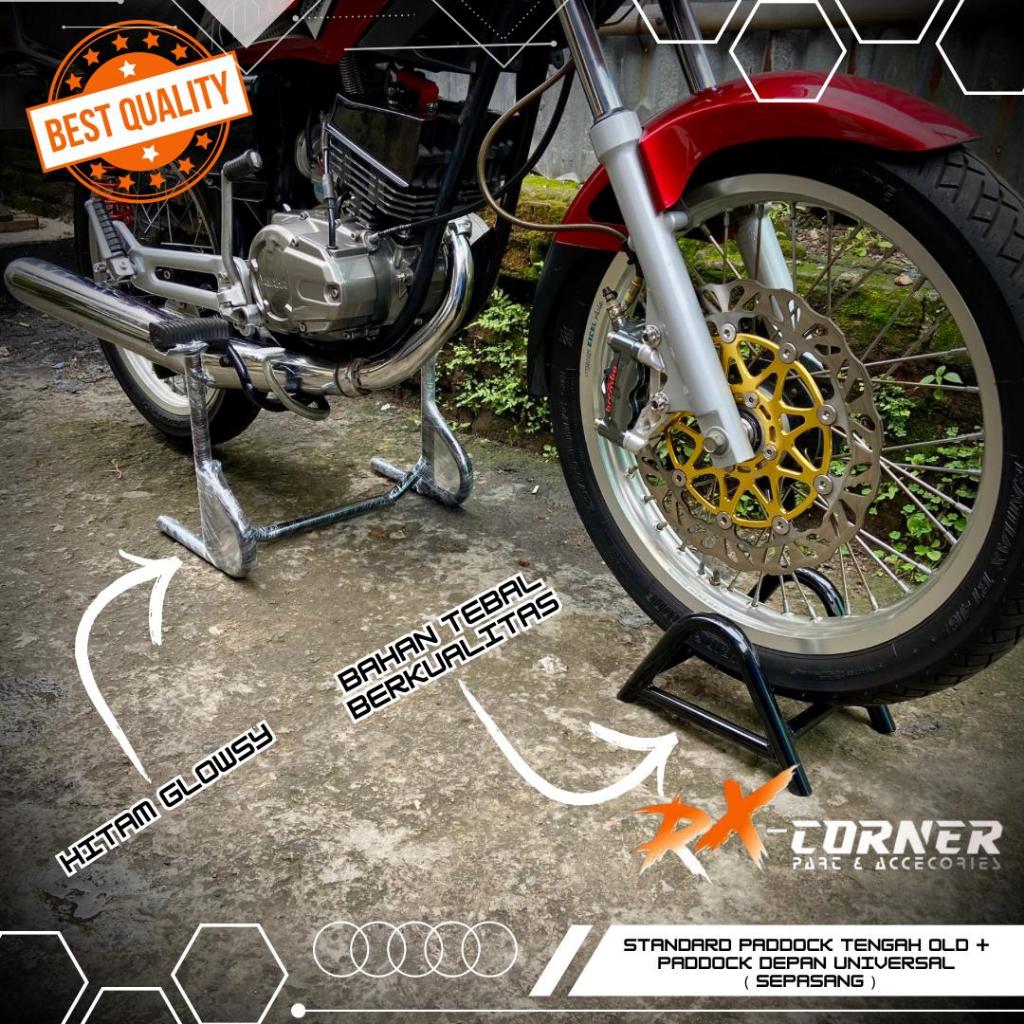 Pedok standar paddock tengah (old sepaket) depan rx king f1zr cb bebek universal