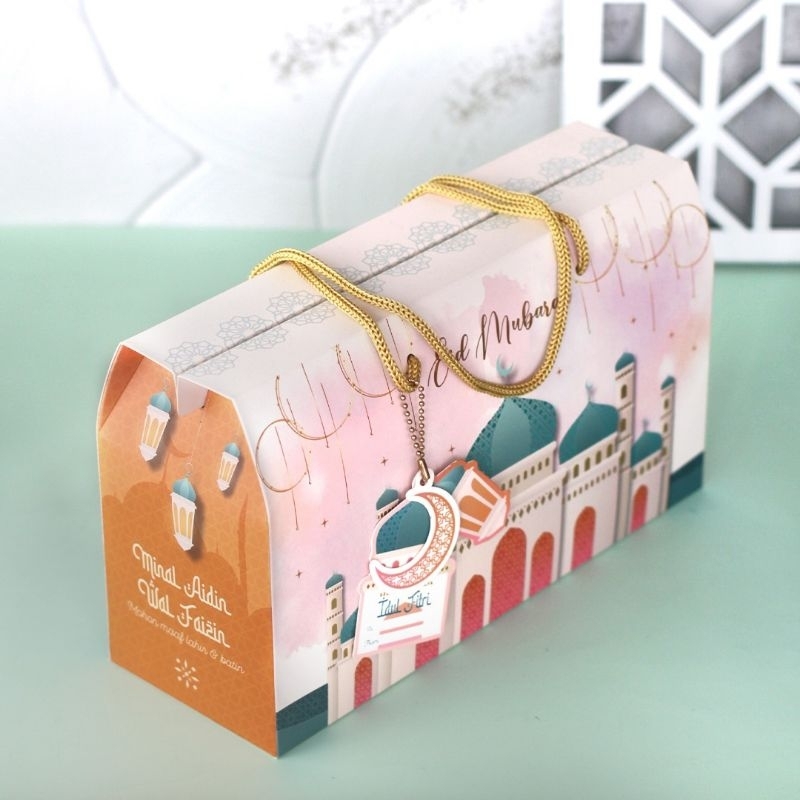 

Gable box lebaran - cream pink 28x10x11 (tinggi 16cm) isi 10pcs