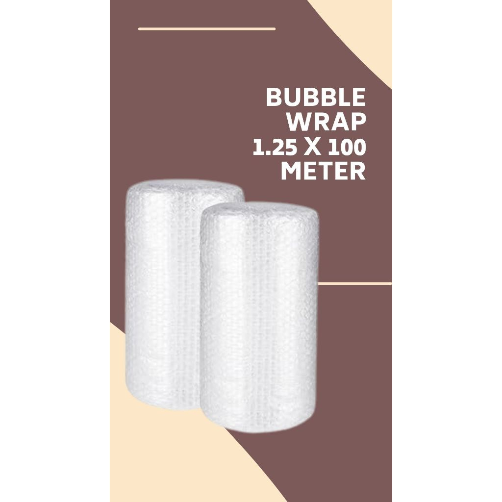 

Bubble Wrap 1 Roll 1.25 x 100 Meter Putih Bening & Tebal (Semarang) MURAH