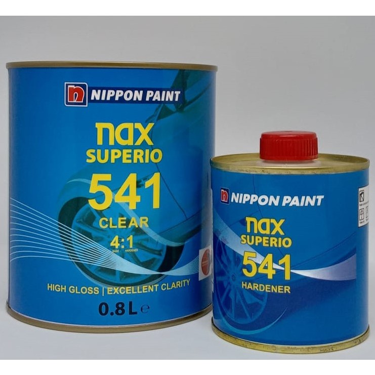 Clear Coat Nax Superio 541 Nippon Paint 1 Liter Set/ Clear Nippon 541