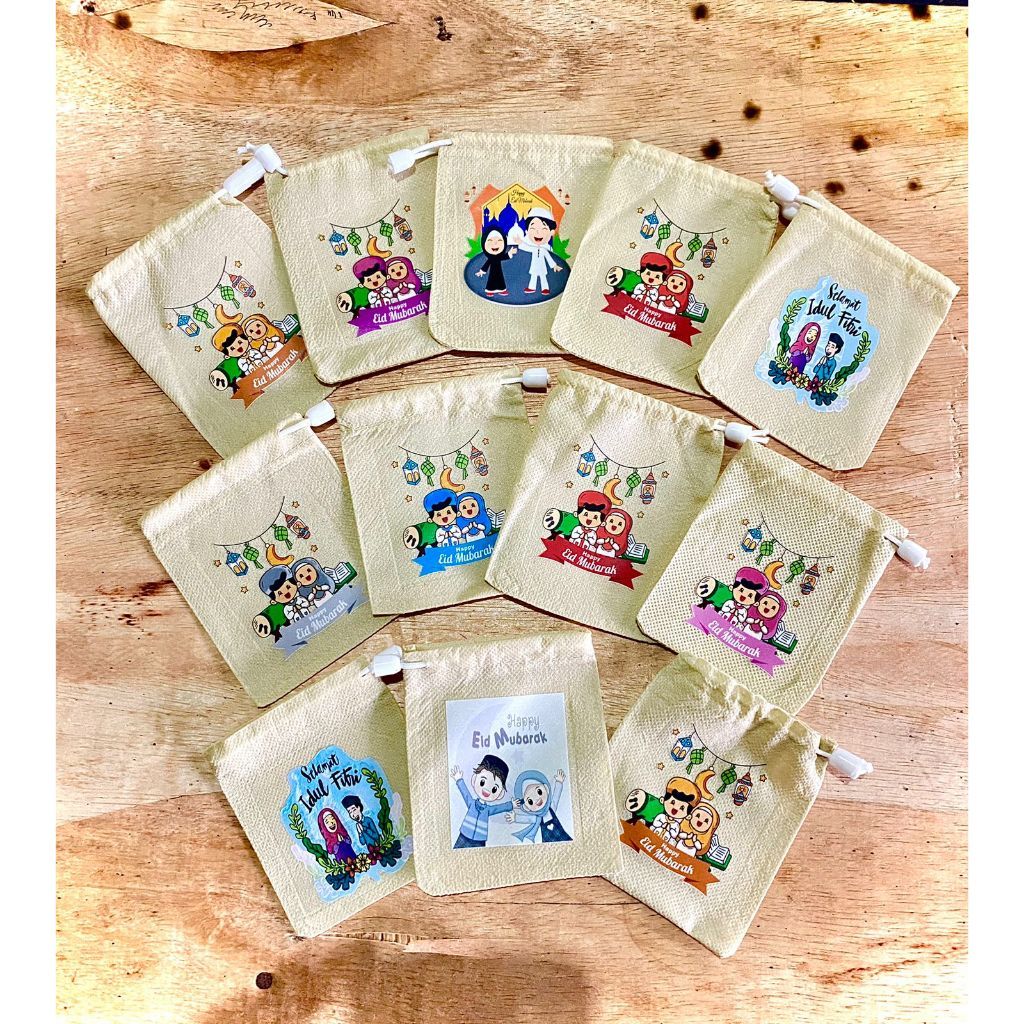 

Amplop Lebaran Bentuk Pouch Premium | THR Lebaran | Pouch Lebaran | Tas Serut THR Lebaran
