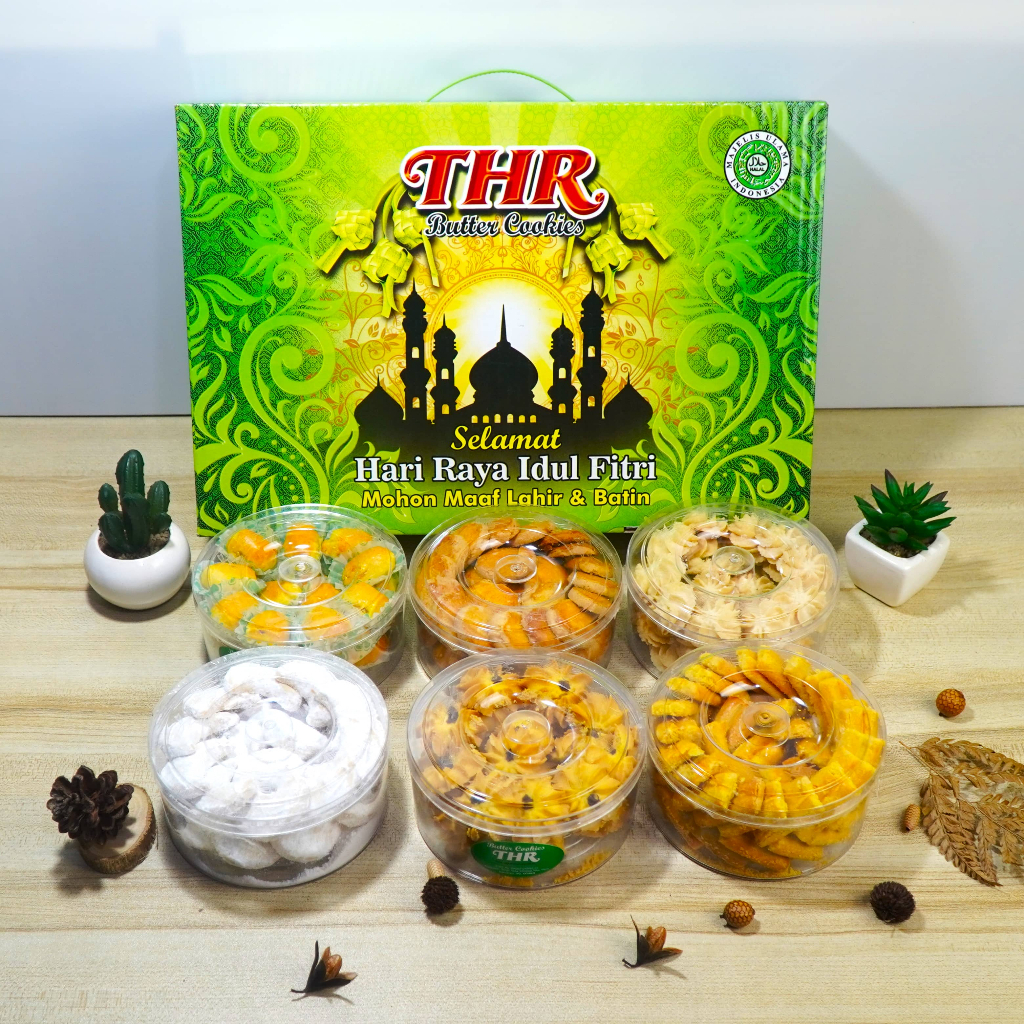 

Paket Kue Kering Lebaran Isi 6 Toples Hampers Kue Kering