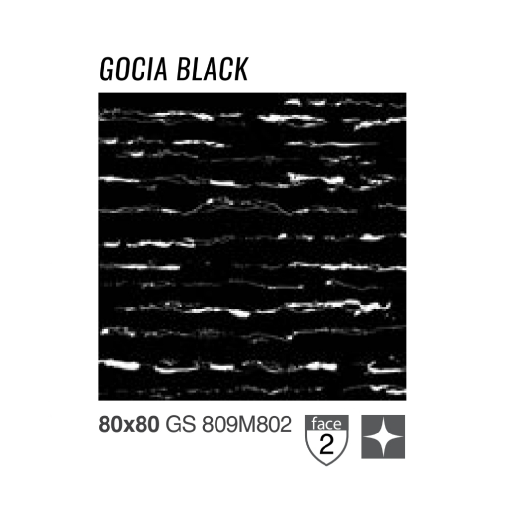 GRANIT GARUDA UNTUK LANTAI DAN DINDING UKURAN 80X80 GOCIA BLACK