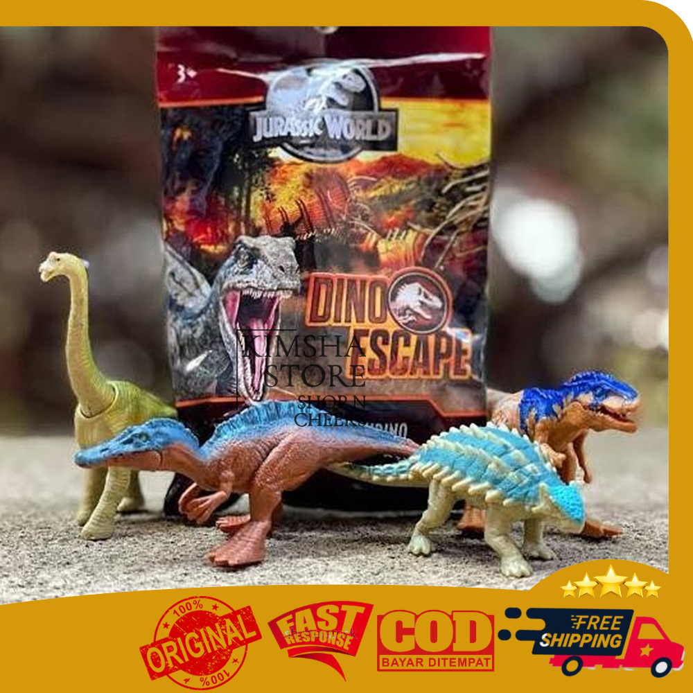 Jurassic World Dino Escape Mini Action Dinosaurus Triceratops Ankylosaurus Stegosaurus Tyrannosaurus