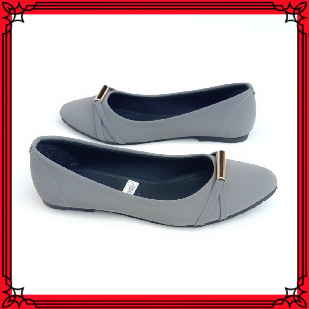 Sepatu Flatshoes Wanita Cewek Dewasa Terbaru Spatu Kerja Main Jalan Kekinian