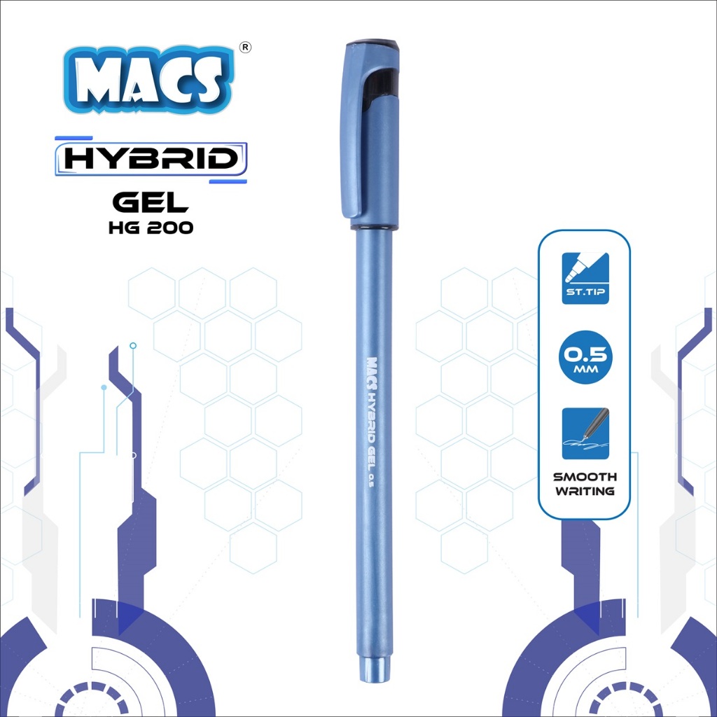 

MACS Hybrid Gel Pen HG 200 - Blue ( Pulpen / Pena / Ballpoint )