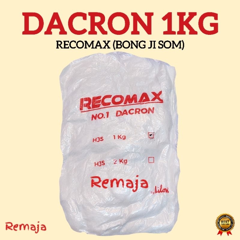 1 Kg Dakron Kiloan / Daklon 1Kg /DAKRON 1KG ASLI / DACRON KUALITAS NO:1 / KAPAS MICROFIBER / BULU AN