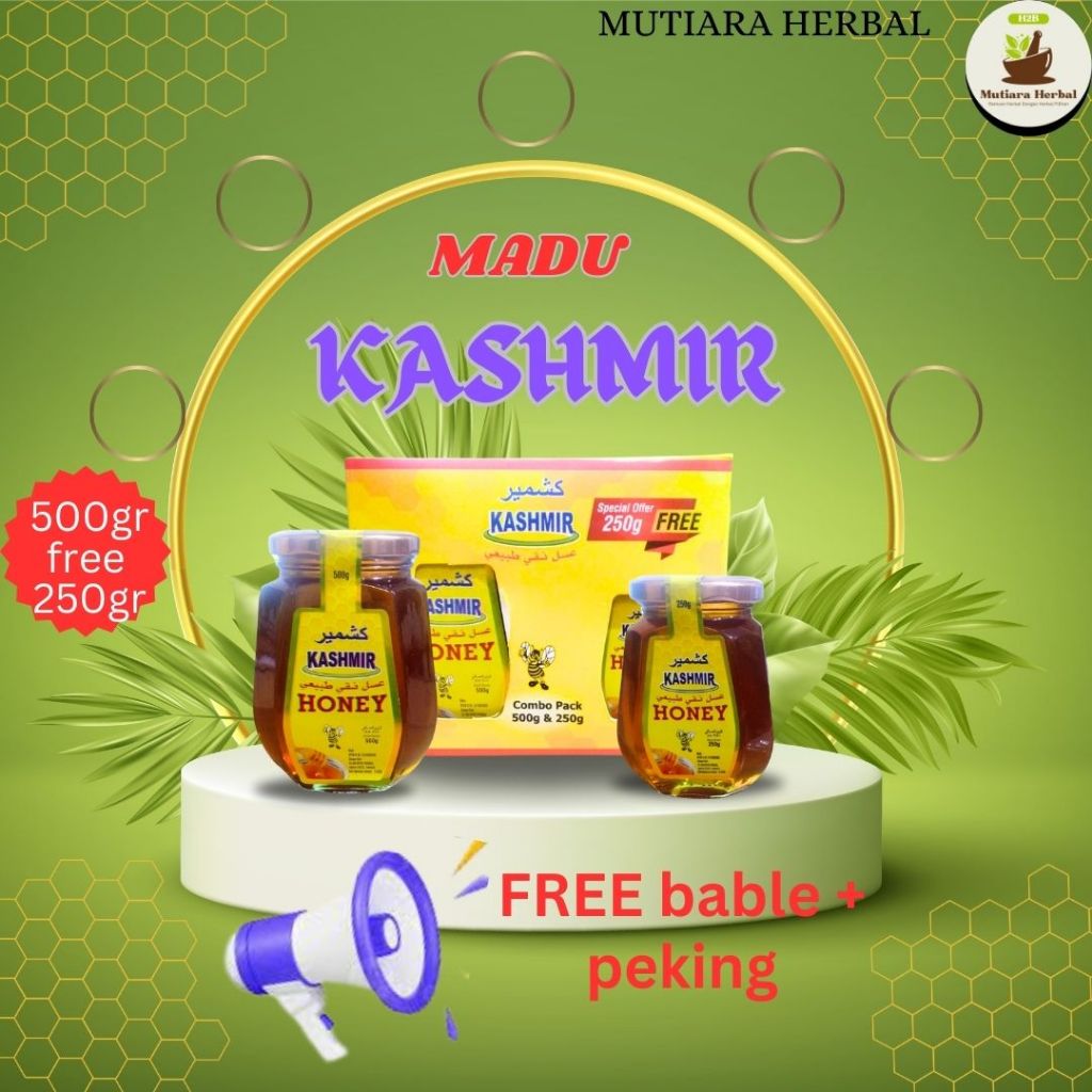 

Madu Kashmir Natural Honey Import 500 gr Free 250 gr Original