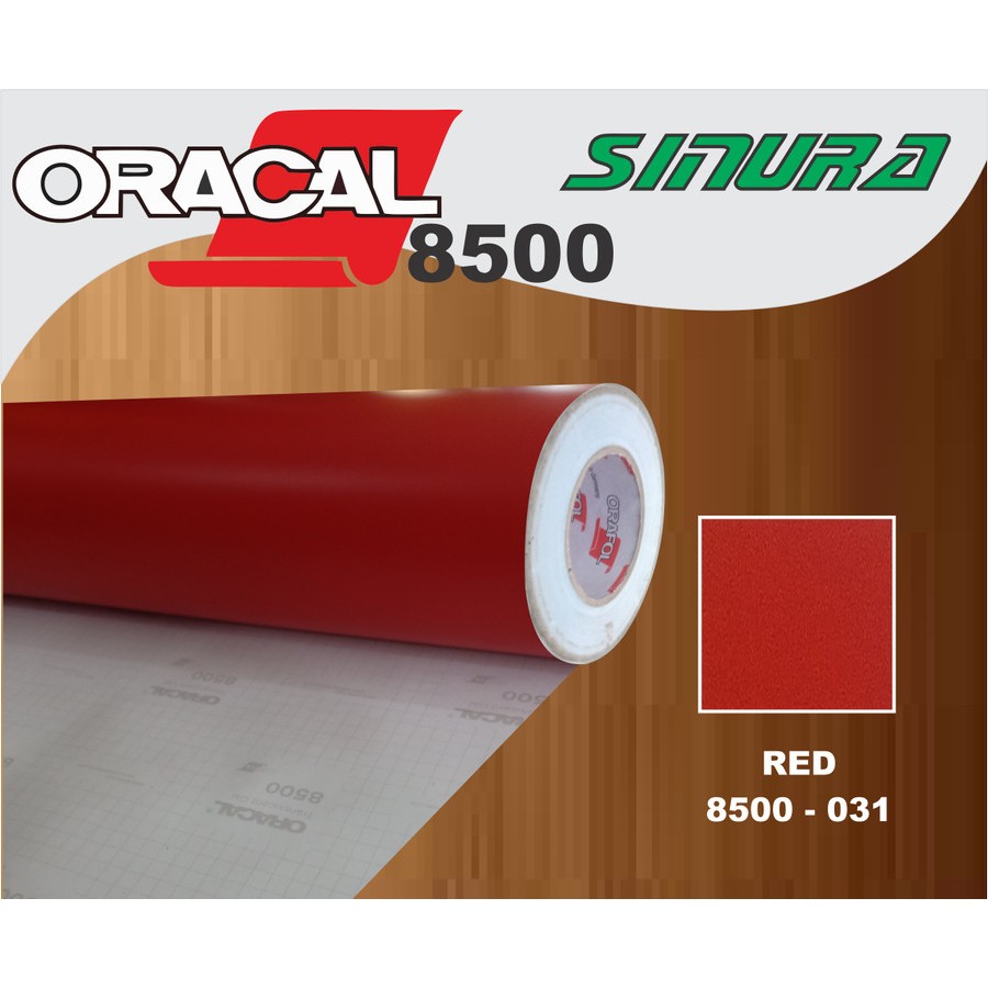 Sticker Oracal Seri 8500-031 RED // STICKER UNTUK NEONBOX AST JunDW