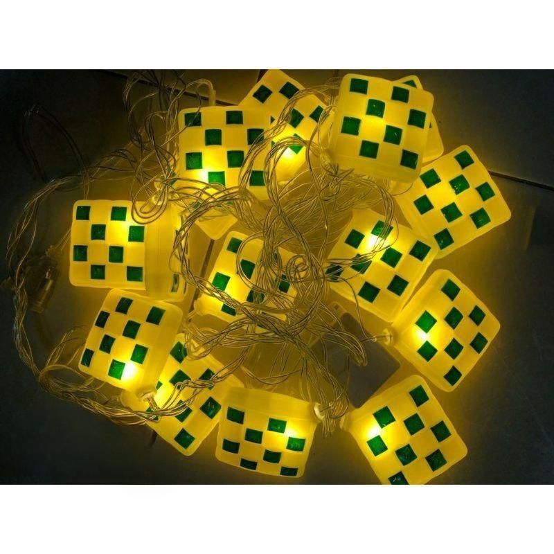 Lampu LED Hias Ketupat Dekorasi Lebaran / Ramadhan Premium Ketupat Lampu Tumblr