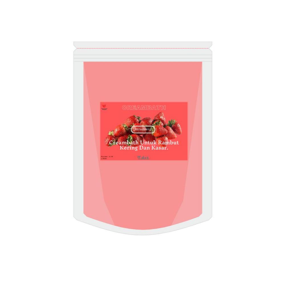 Alfabet Creambath Salon Strawberry 1000gram - Creambath Rambut Strawberry