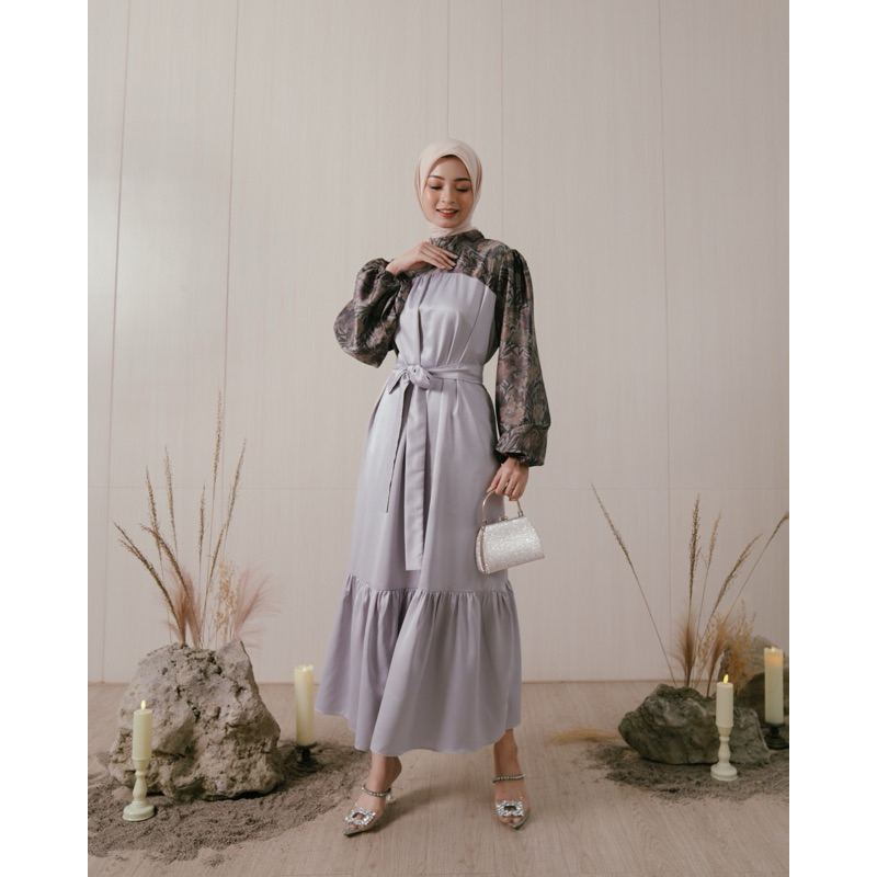 Modenica - Ameena Maxi Dress Baju Lebaran Dress Lebaran Gamis Lebaran 2024 Model Gamis Terbaru Gamis
