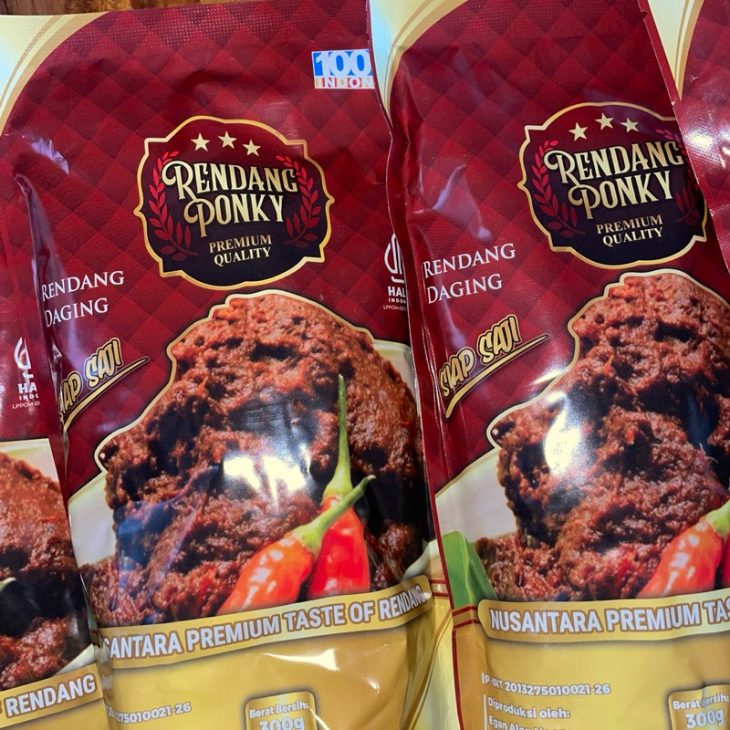 

Rendang Sapi Instan - Makanan siap saji 300gr - RENDANG PONKY