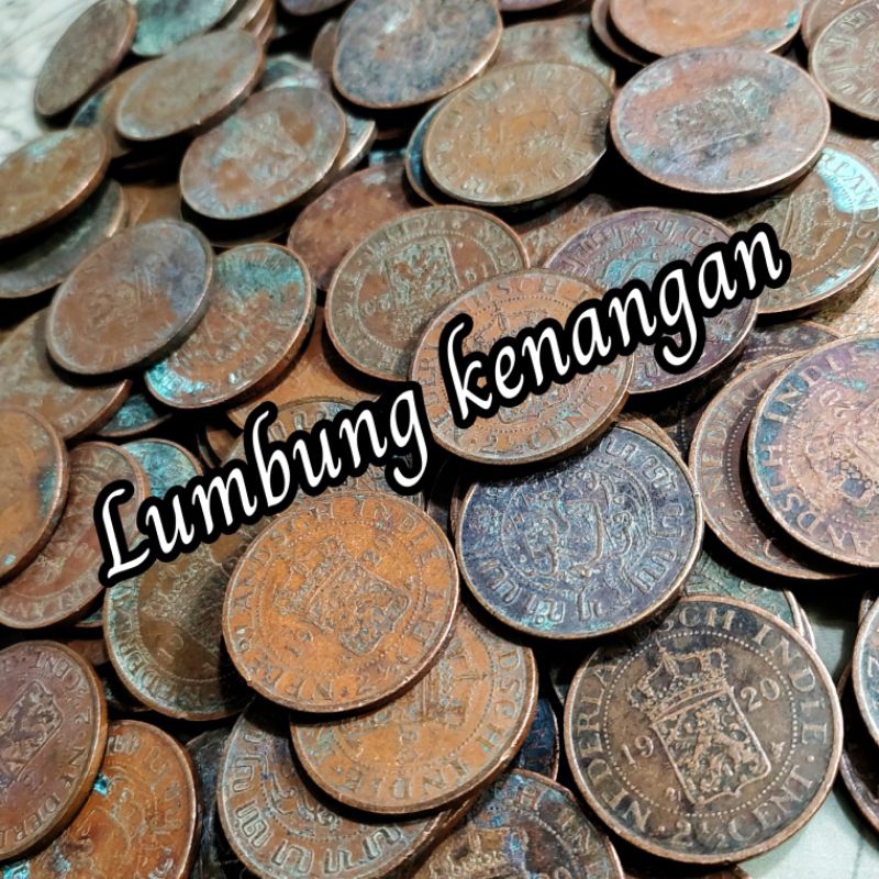 koin kerokan Tahun 1920 koin Benggol 2,5 cent nederland indie