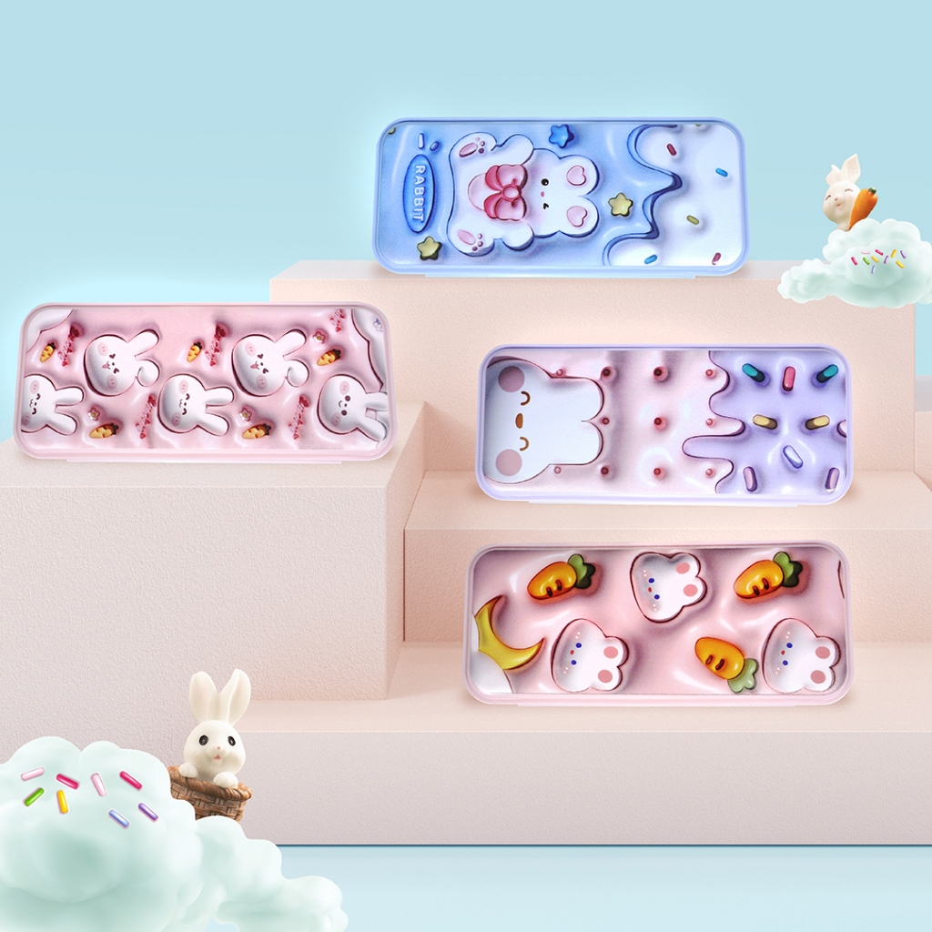 

Pencil Case/ Kotak Tempat Pensil 3D Printing Rabbit FANCY 62825