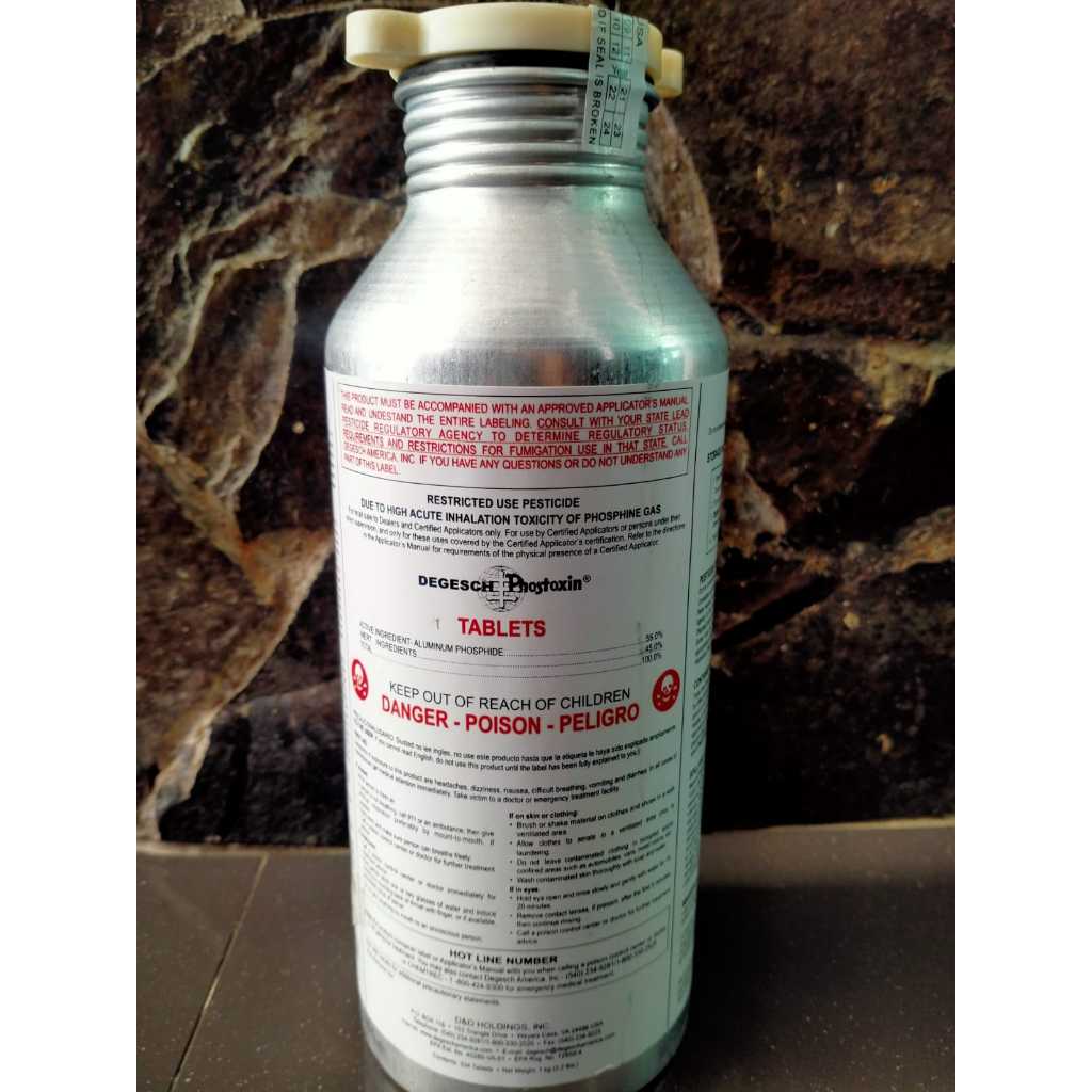 PHOSTOXIN 1000gr (Obat Kutu / fumigasi)/OBAT KUTU BERAS