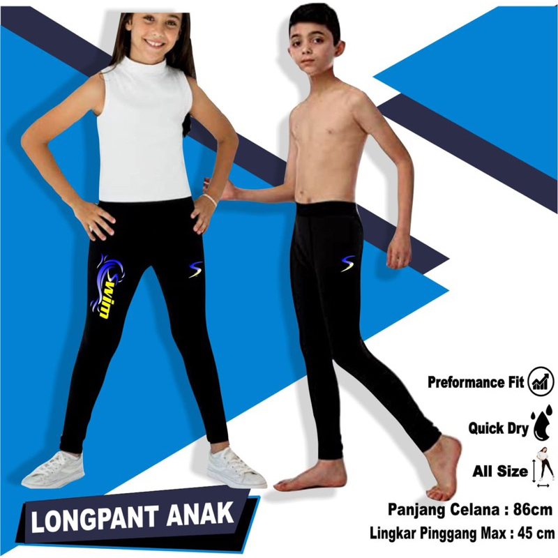 Legging olahraga renang anak laki laki perempuan legging anak olahraga renang