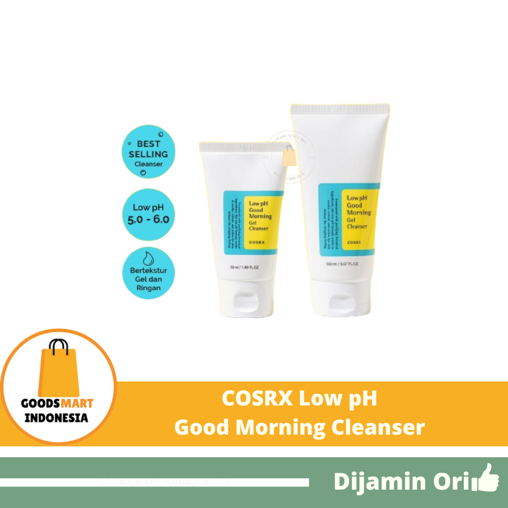 COSRX Low pH Good Morning Cleanser - 100Ml - 50Ml Sabun Wajah