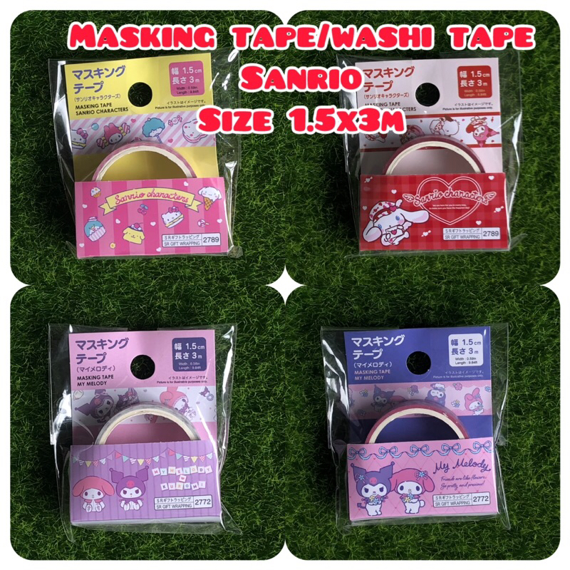 

sanrio masking tape - washi tape selotip kertas untuk dekorasi original japan