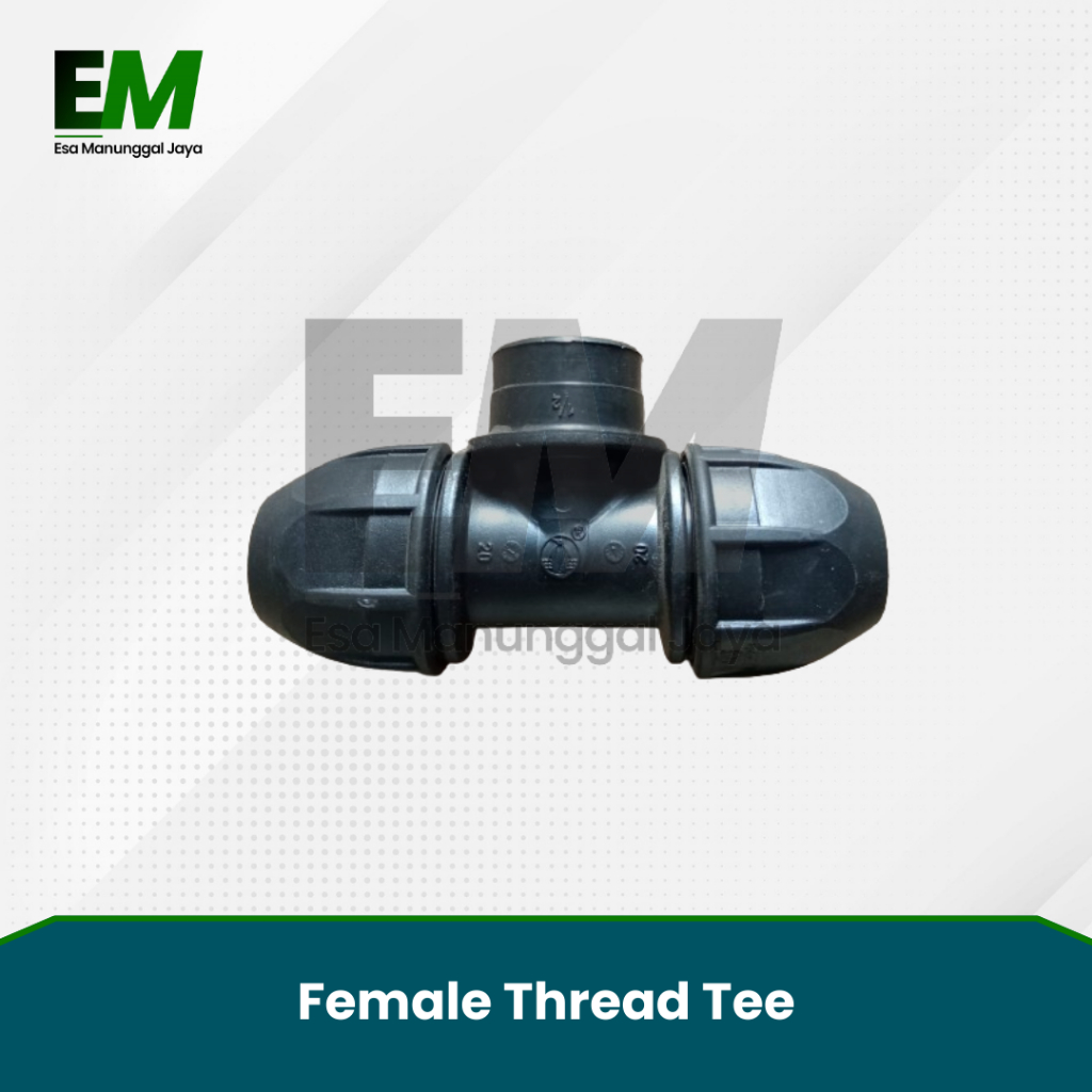 Tee HDPE Compress 63mm / Tee HDPE 2 Inch / Equal Tee 2" HDPE Compress