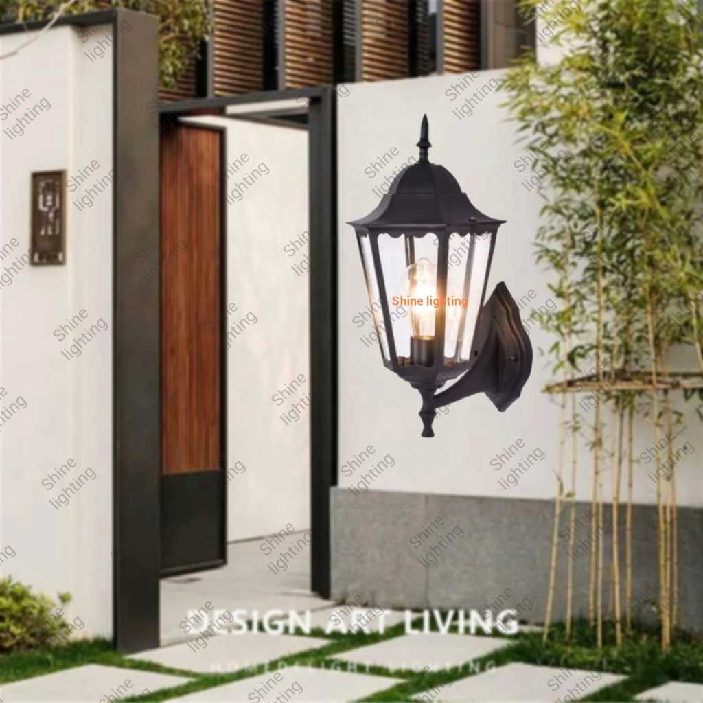 Lampu dinding eropa klasik modern waterproof teras cafe tipe 11006 B