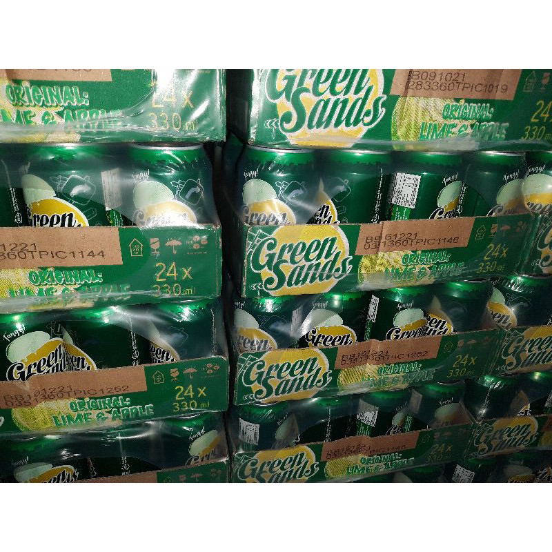 

GREEN SANDS ORIGINAL Lime & Apple KALENG 330 ml - ( HARGA 12 Kaleng )