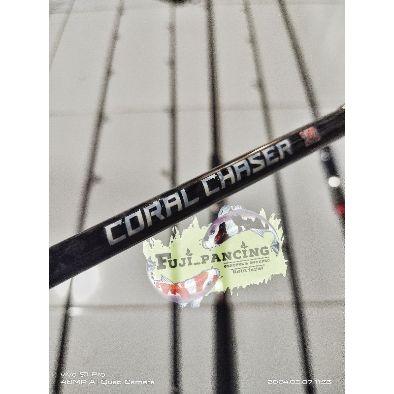 Joran sambung carbon Captain CORAL CHASER 240, 270, 300.        -Free packing pipa PVC-