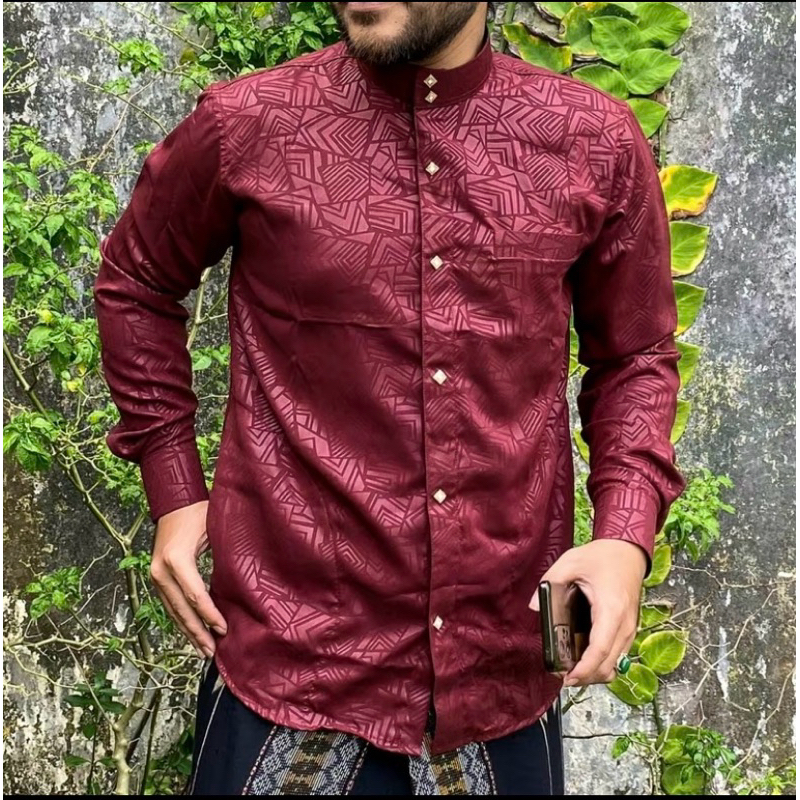 Jasko Bordir Motif, Jas Koko Pria, Jas koko Lengan Panjang, Jaskoko Polos, Jaskoko Hightwis Tebal Ha