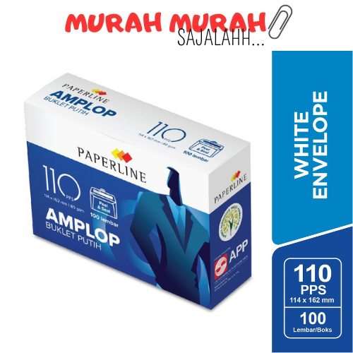 

Paperline Amplop 114X162mm 80gsm White PPL EV 110 PPS / Amplop Paperline 110 PPS