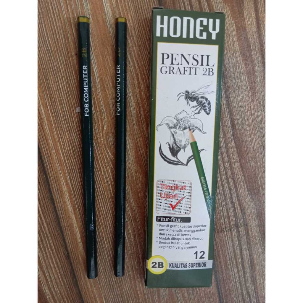 

Pensil 2B HONEY HIJAU Pensil Tulis Harga 1 Lusin