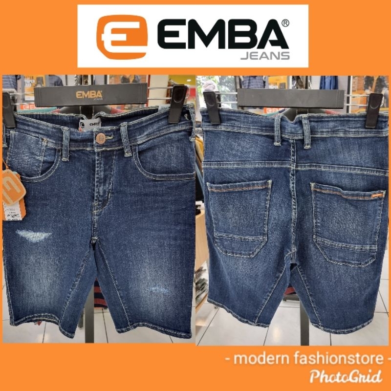 Celana Pendek EMBA Jeans Koleksi Terbaru ORIGINAL 100%