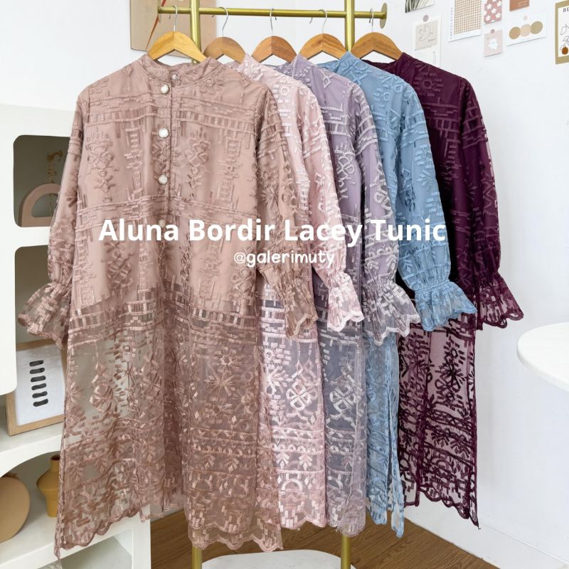 LOCANA - ALUNA BORDIR LACEY TUNIC