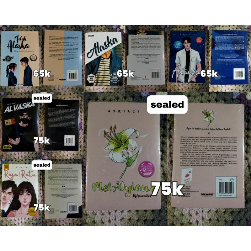 PRELOVED NOVEL (ANTARES, GALAKSI, MELODYLAN2, TELUK ALASKA, ALVASKA, SEPTIHAN, DLL)