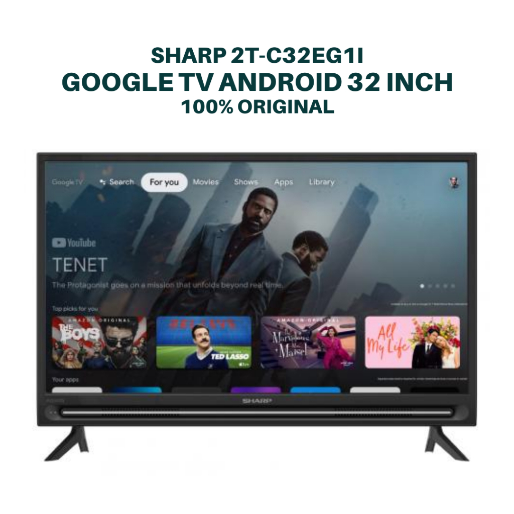 SHARP 2T C32EG1I google tv android 32 inch tv sharp android 32 inch digital