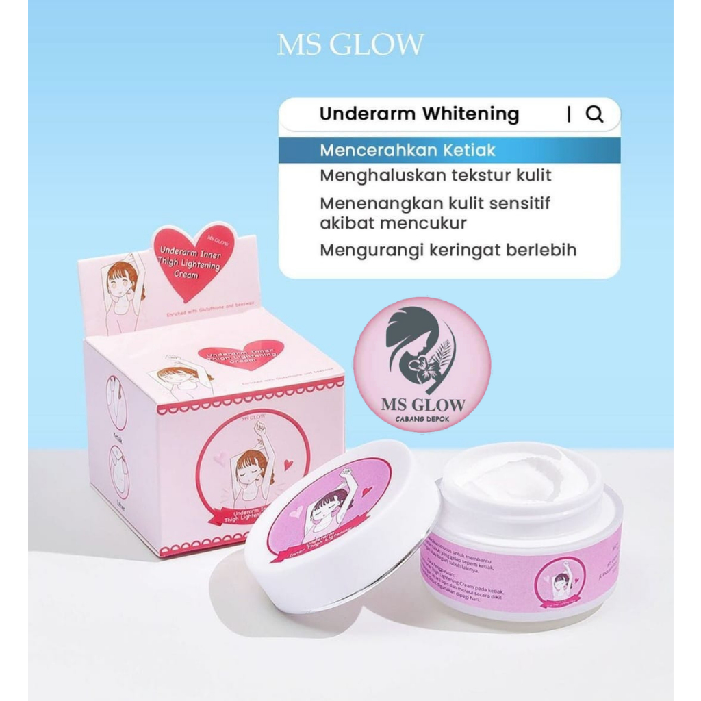 Ms Glow Underarm / Underarm Ms Glow / Pemutih Ketiak