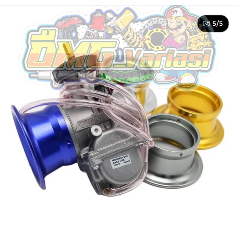 Carburetor Karburator Karbu Pwk Keihin Sudco 26 28 Mm Original + corong karbu cnc full warna Hemat D