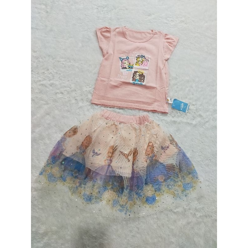 Setelan Rok Tutu import Anak 1-4 tahun